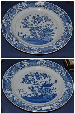 Lot 296 - Two 19th century Chinese plates (one a.f.)