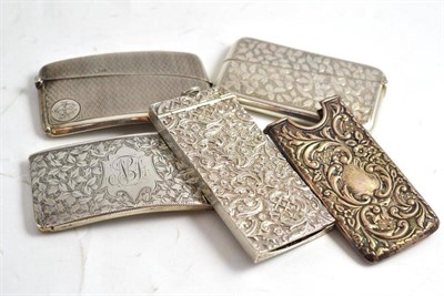 Lot 361 - A Victorian silver notebook holder, Birmingham 1886, with allover embossed decoration and...