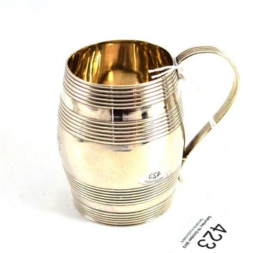 Lot 423 - A George III silver Christening mug, London 1786