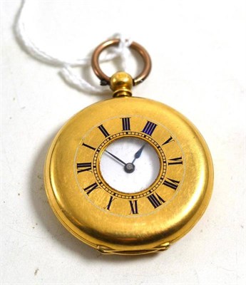 Lot 60 - A lady's fob watch, case stamped '18K', 36mm wide