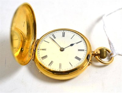 Lot 63 - A lady's 18ct gold fob watch, movement signed John Forrest, London, Chester hallmark 1894, 38mm...