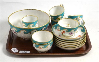 Lot 120 - 18th century Chelsea part tea wares