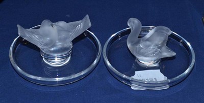 Lot 162 - Two Lalique pin dishes