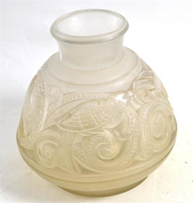 Lot 309 - Lalique style vase, 17cm high