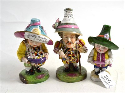 Lot 356 - Three Continental 'Mansion House' dwarfs