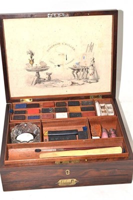 Lot 389 - A Robertson & Miller artist's paint box