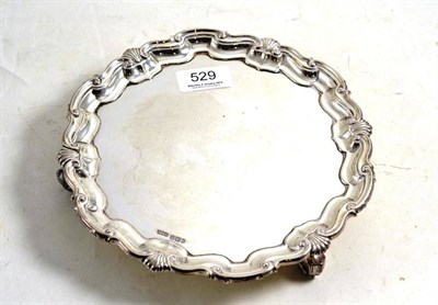 Lot 529 - A silver salver, Sheffield 1894