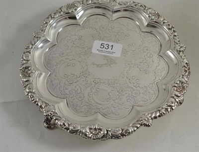 Lot 531 - A William IV silver salver