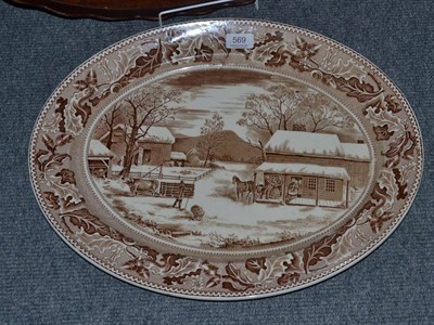 Lot 569 - Johnson Brothers meat plate Home for Historic America, 50cm wide