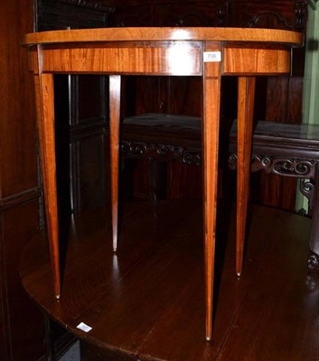 Lot 706 - An Edwardian satinwood and rosewood crossbanded oval occasional table, early 20th century, the...