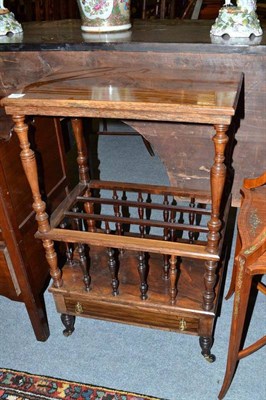 Lot 742 - Victorian rosewood canterbury/whatnot