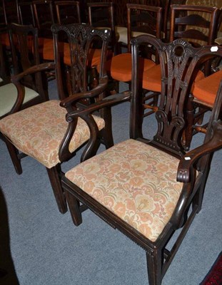 Lot 770 - Two mahogany carver chairs