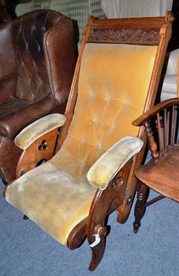 Lot 777 - Gothic oak chair