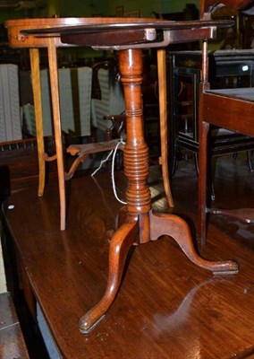 Lot 797 - A 19th century mahogany tilt-top tripod table, 52cm diameter