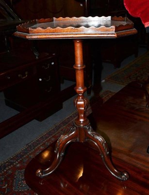 Lot 804 - Chippendale revival mahogany wine table in George III manner, maker's stamp 'Tozer, 25 Brook...