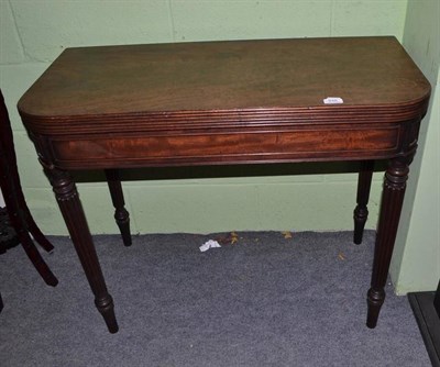 Lot 846 - William IV card table in the manner of Gillows