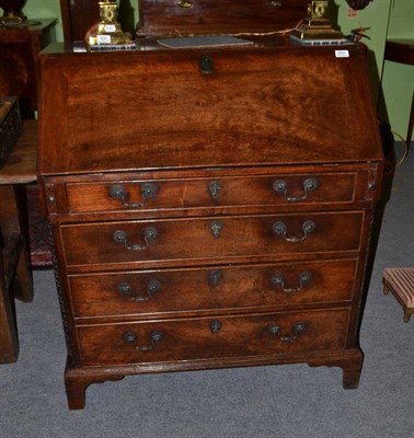 Lot 854 - A George III mahogany bureau