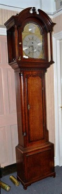 Lot 893 - An oak eight day longcase clock, dial bearing inscription Thomas Crofts, Leeds