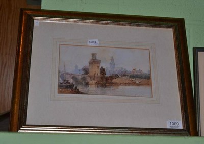 Lot 1009 - Paul Marny (c.1834-1914) ";Bazoche"; signed, watercolour, 14.5cm by 24cm   *from a single owner...