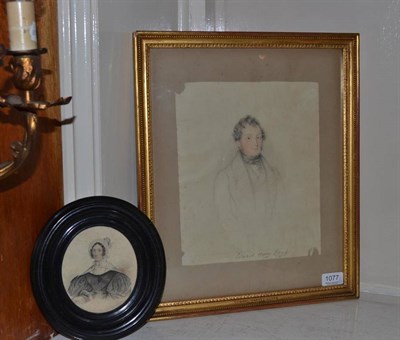 Lot 1077 - Edward Harvey Lloyd (early 19th century) A head and shoulders portrait of a gentleman wearing a...