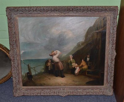 Lot 1078 - Manner of William Shayer (20th/21st century) The fisherman's return, oil canvas, 60.5cm by 74cm