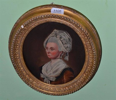 Lot 1108 - British Provincial School (late 18th/early 19th century), A portrait of a lady, head and...