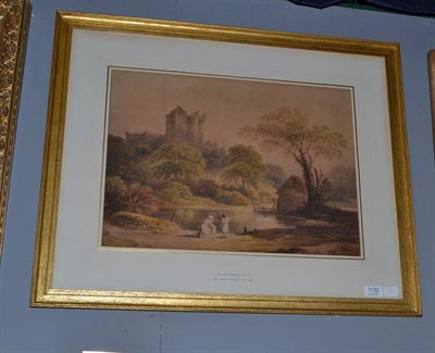 Lot 1132 - Circle of Francis Nicholson (1753-1844), ";Knaresborough Castle";, watercolour, 37.5cm by 52cm