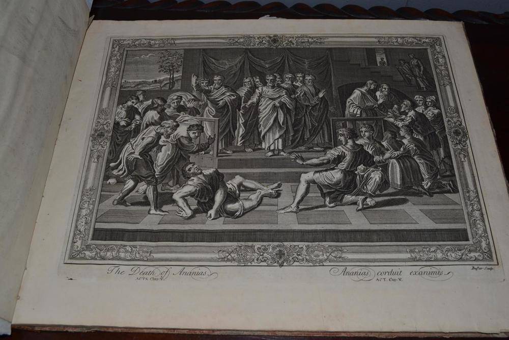 Lot 1156 - Buffar After Raphael, ";The Seven Famous Cartons at Hampton Court";, black and white...