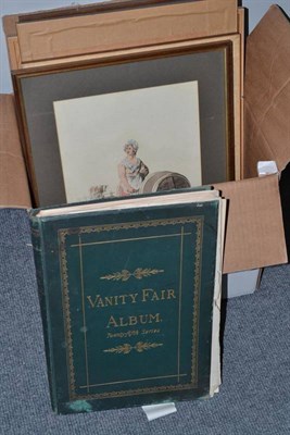 Lot 1176 - A quantity of framed prints (trades/costumes etc) together with a volume of Vanity Fair prints