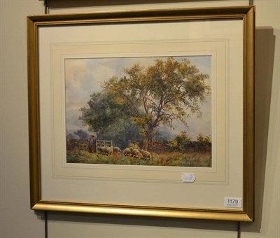 Lot 1179 - George Hamilton Constantine (1878-1969), ";Changing Pastures";, signed, watercolour, 25cm by 35cm