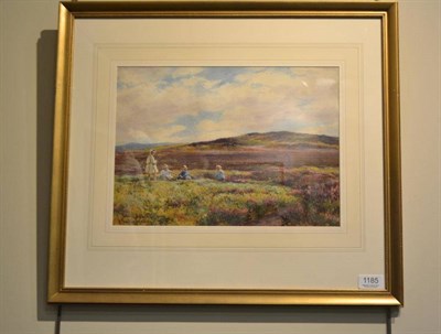 Lot 1185 - George Hamilton Constantine (1878-1969), ";Gathering Bilberries";, signed and inscribed,...