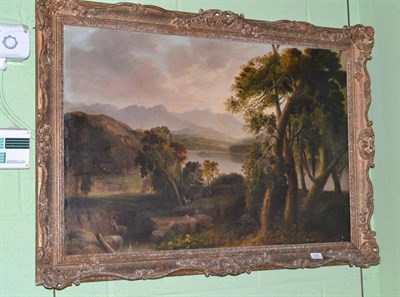 Lot 1187 - British school, (19th century), ";Lock Awe Looking Towards Kilchurn Castle";, oil on canvas, 58.5cm