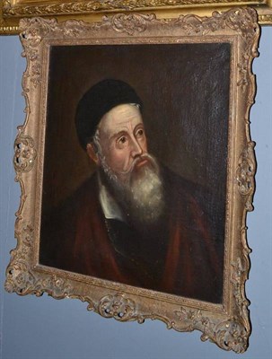 Lot 1198 - 19th century head and shoulders portrait of a gentleman in the Italian Renaissance style, 57cm...