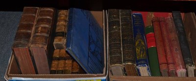 Lot 1199 - A quantity of early books including plate books, leather bindings etc