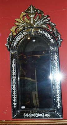 Lot 1214 - Two large reproduction Venetian mirrors