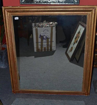 Lot 1215 - French giltwood square overmantel mirror