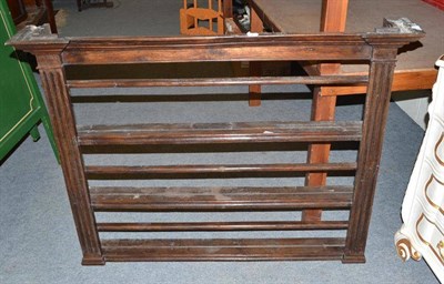 Lot 1240 - A small oak wall rack