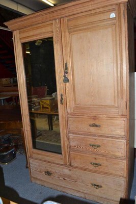 Lot 1275 - Ash combination wardrobe