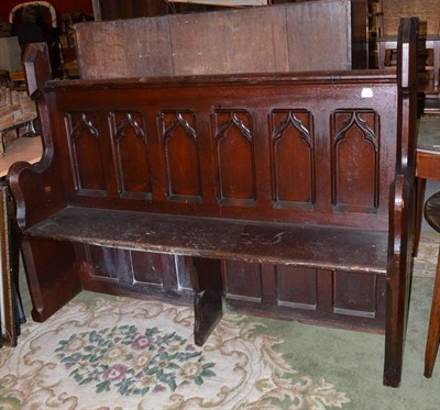 Lot 1309 - Gothic pew