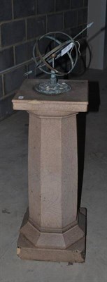 Lot 1341 - Composition sundial, 83cm high