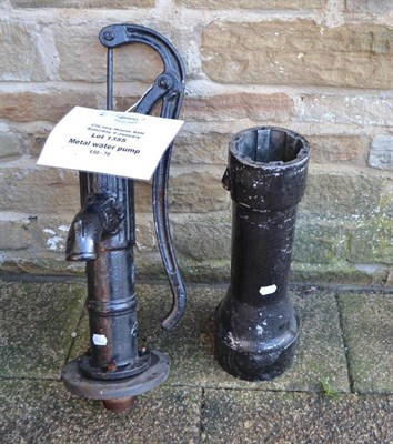 Lot 1355 - Metal water pump stamped 'Made in England'