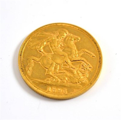Lot 63 - # Gold two pound piece dated 1893