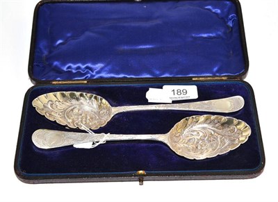 Lot 189 - Two George III silver spoons