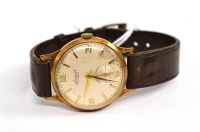 Lot 256 - # A 9ct gold wristwatch, signed Accurist, 1959, 32mm wide