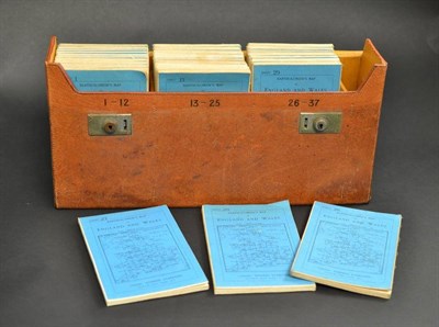 Lot 265 - A set of thirty five Bartholomew's road maps and a compass, cased