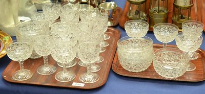 Lot 290 - Thirty three pieces of Webbs glass