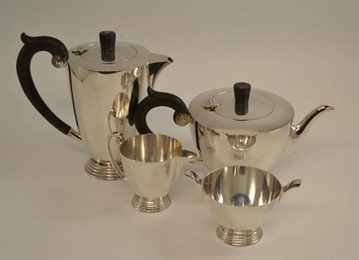 Lot 292 - A 1930's silver plated tea and coffee service