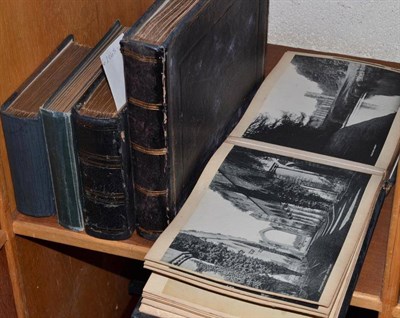 Lot 525 - A collection of early photographs in five albums (Yorkshire, Europe, etc)