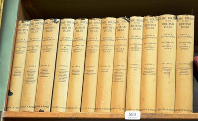 Lot 593 - Bannerman and Lodge, The Birds of the British Isles, twelve volumes, dust wrappers