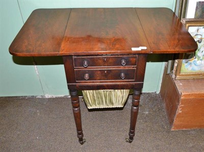 Lot 729 - A 19th century mahogany work table